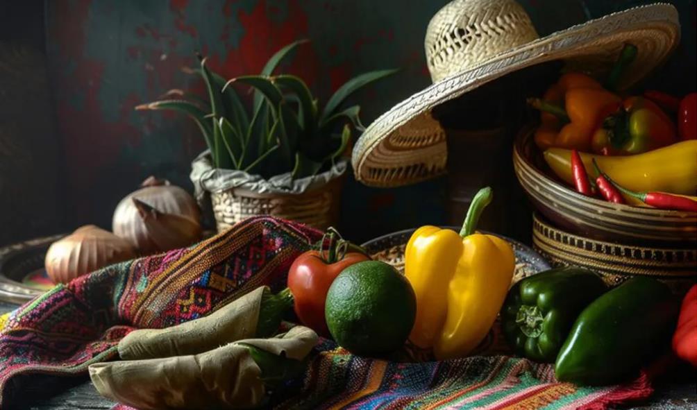 Mexican dishes enjoyment 