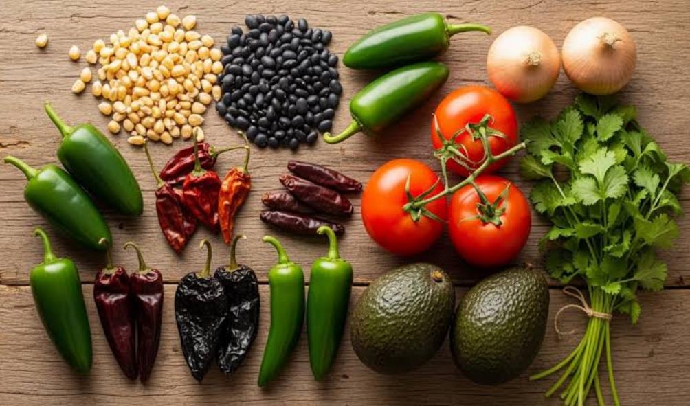 Mexican food fresh ingredients 
