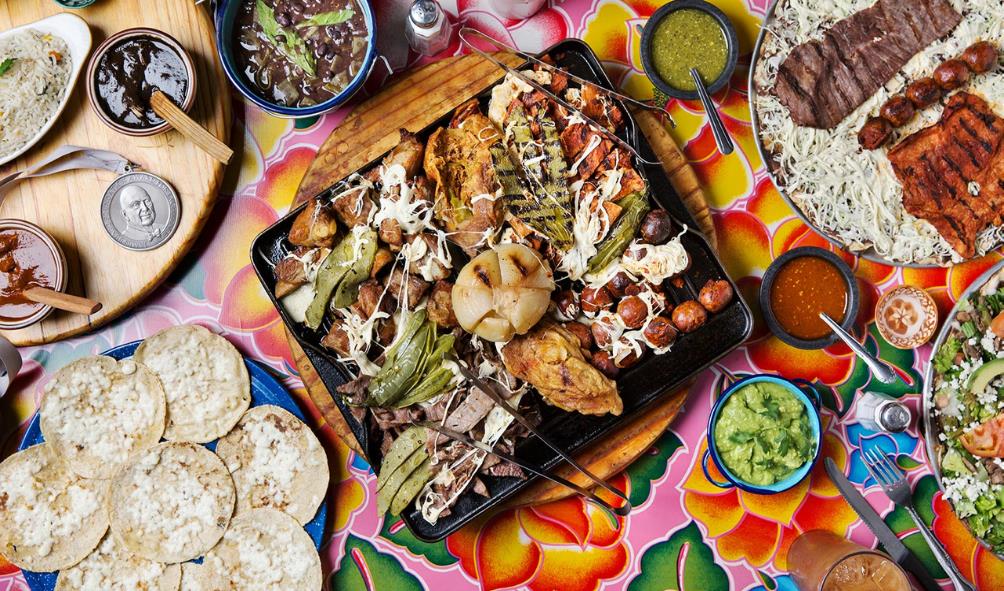 Spicy Mexican food 
