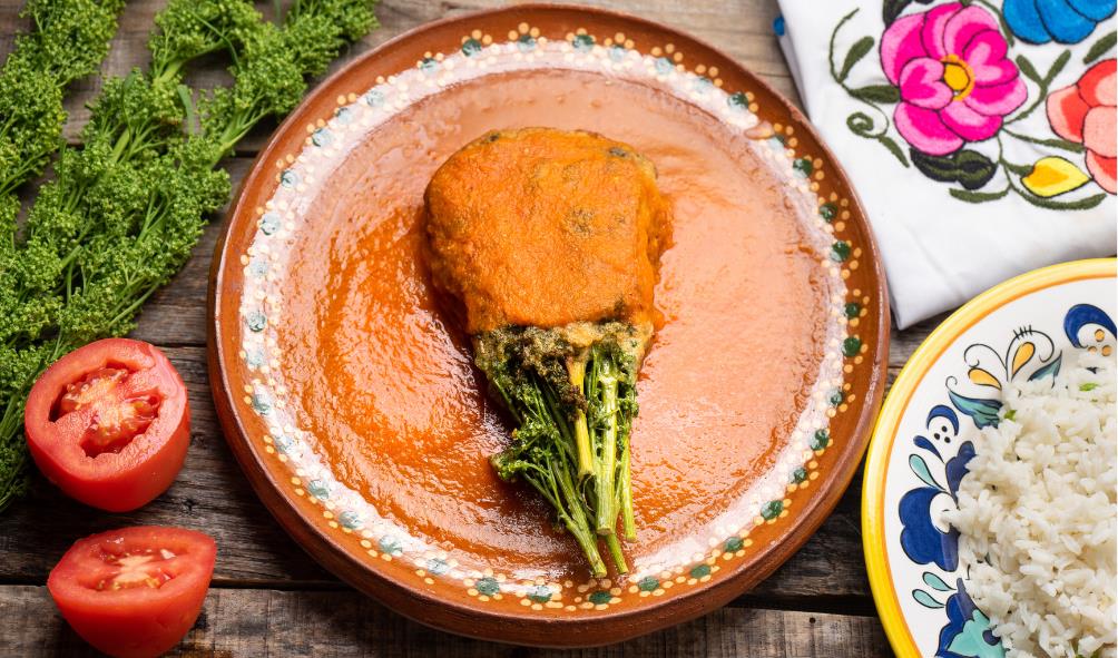 Traditional Mexican food elements 